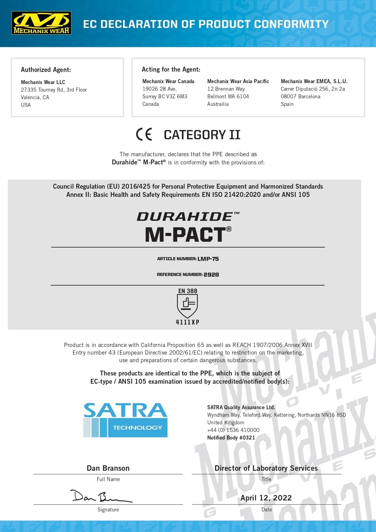 durahide m-pact certifikat (1)